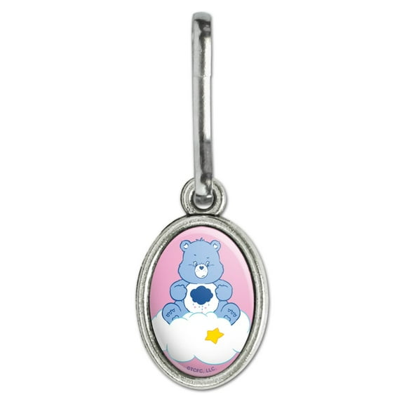 Care Bears Grumpy Bear Antiqued Oval Charm Clothes Purse Suitcase Backpack Zipper Pull Aid
