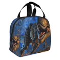thumbnail image 2 of Easygdp Starry Night Charging Dinosaur Bolsa Térmica Premium - Tela Oxford Impermeable, Gran Capacidad, Bolsillo Frontal, Unisex para Trabajo, Escuela, Actividades al Aire Libre y Picnics, 2 of 8