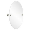 thumbnail image 2 of Montero Collection Contemporary Frameless Oval Tilt Mirror with Beveled Edge, 2 of 2