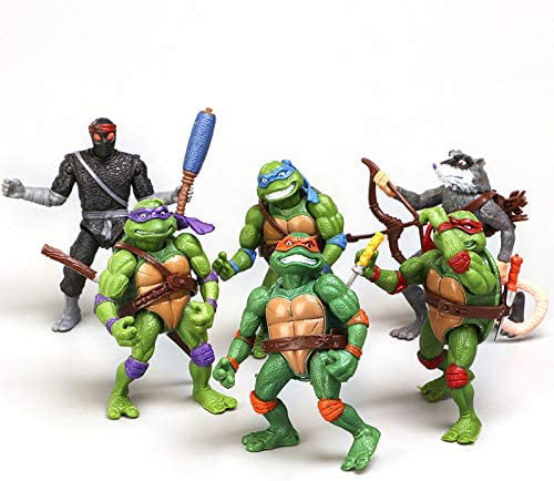 6Pc Teenage Mutant Ninja Turtles Action Figures Classic Collection Toys TMNT Set 