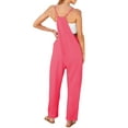 thumbnail image 5 of Fantaslook Jumpsuits for Women Casual Loose Rompers Sleeveless Spaghetti Strap Overalls Jumpers Harem Long Pants with Pockets, 5 of 9