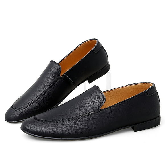 Men's Casual Loafers Slip On Leather Dress Shoes Comfortable Lightweight Driving Shoes Male Moccasins Classic Penny Loafer Flats Outdoor Walking Shoes