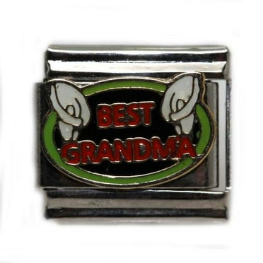 Best Grandma Italian Link Bracelet Charm