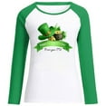 thumbnail image 4 of Luxalzxs St. Patricks Day Shirts for Women Fashion Print Long Sleeve Blouse Casual Round Neck Pullover Tops Sweatershirt Blouse, 4 of 4