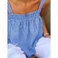 thumbnail image 4 of Women  Sleeveless Plaid Casual Tank Top, Lightweight Summer Blouse For Daily Life, 4 of 4