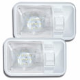 thumbnail image 1 of Pack de 2 luces de techo LED de 12 V para autocaravana, caravana, autocaravana, 1 of 5