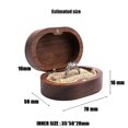 thumbnail image 2 of Wooden Ring Box, Jewelry Box Ring Holder Case Ring Box With Cushion For Wedding Proposal Engagement, 2 of 5