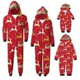thumbnail image 6 of Odeerbi Christmas Onesie Pajamas for Family Holiday Sleep Jumpsuit Long Sleeve Family Christmas Pajamas Matching Sets Infant Printed Loungewear Jumpsuit Sleepwear Xmas PJs Set Red, 6 of 6