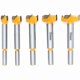 thumbnail image 1 of 5pcs Sharpened Wood Drill Bits, 15mm, 20mm, 25mm, 30mm, 35mm Installing Spherical Wood Doors, Drawers, Drill Bits for Making Clean Flat Bottom Holes i, 1 of 5