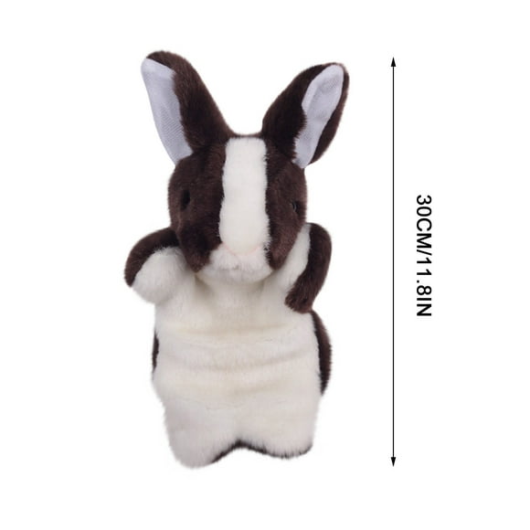 Lolmot Rabbit Toys for Bunnies Cute Cartoon Animal Doll Kids Glove Hand Puppet Rabbit Plush Bunny Finger Toys