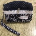 thumbnail image 4 of SUYOLL Black with Polka Dot Lace Trim Purse Fresh Garden Double Zipper Small Purse Cute Mini Pouch Portable Zipper Wallet For Girls Lightweight Cosmetic Bag Daily Use, 4 of 4