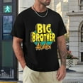 thumbnail image 4 of Big Brother Again Chic Men's Cotton Short Sleeve HD Print Tee for Casual T-Shirt Crew Neck Top Black XL, 4 of 7