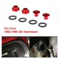 thumbnail image 1 of Kit de herrajes para puntal de ventana trasera, color rojo, para Honda Civic 3Dr Hatchback EG6 CRV 92-95, 1 of 5