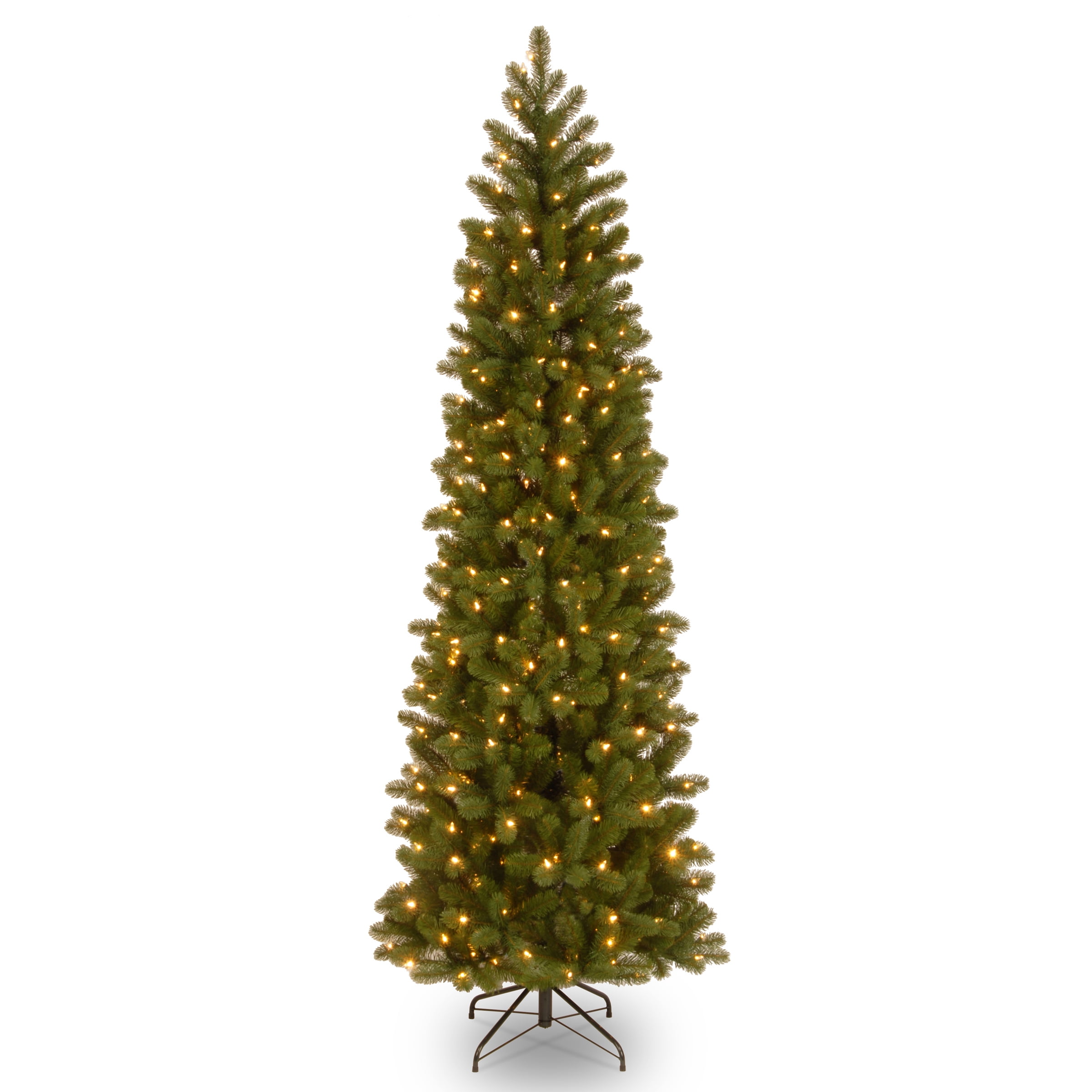 National Tree Downswept Douglas(R) Pencil Slim Fir Tree with Dual Color