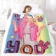 thumbnail image 5 of JOJO Siwa anti-pilling, suave, ligera, esponjosa y acogedora de lujo para hogar y cocina – Perfecta para niños y adultos,70X110cm, 5 of 6