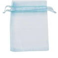 thumbnail image 2 of 50Pcs Sheer Organza Gift Bags Sky Blue Handmade Wedding Favor Gift Wrap Bags with Drawstring 3.54x2.75 Inch Gift Packaging Bags Organza Jewelry Pouches for Potpourri Party Christmas for DIY, 2 of 4