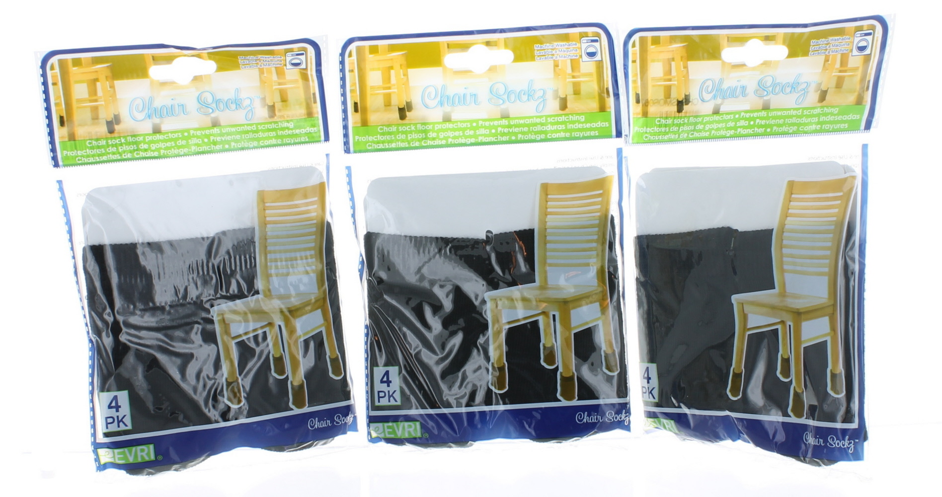 Lot of 12 Chair Socks Sockz Leg Floor Protectors Brown Protects Against Scratch