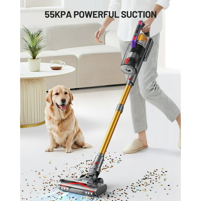 AZVKEA Cordless Vacuum Cleaner 550W 55KPA 60Mins Stick Vacuum