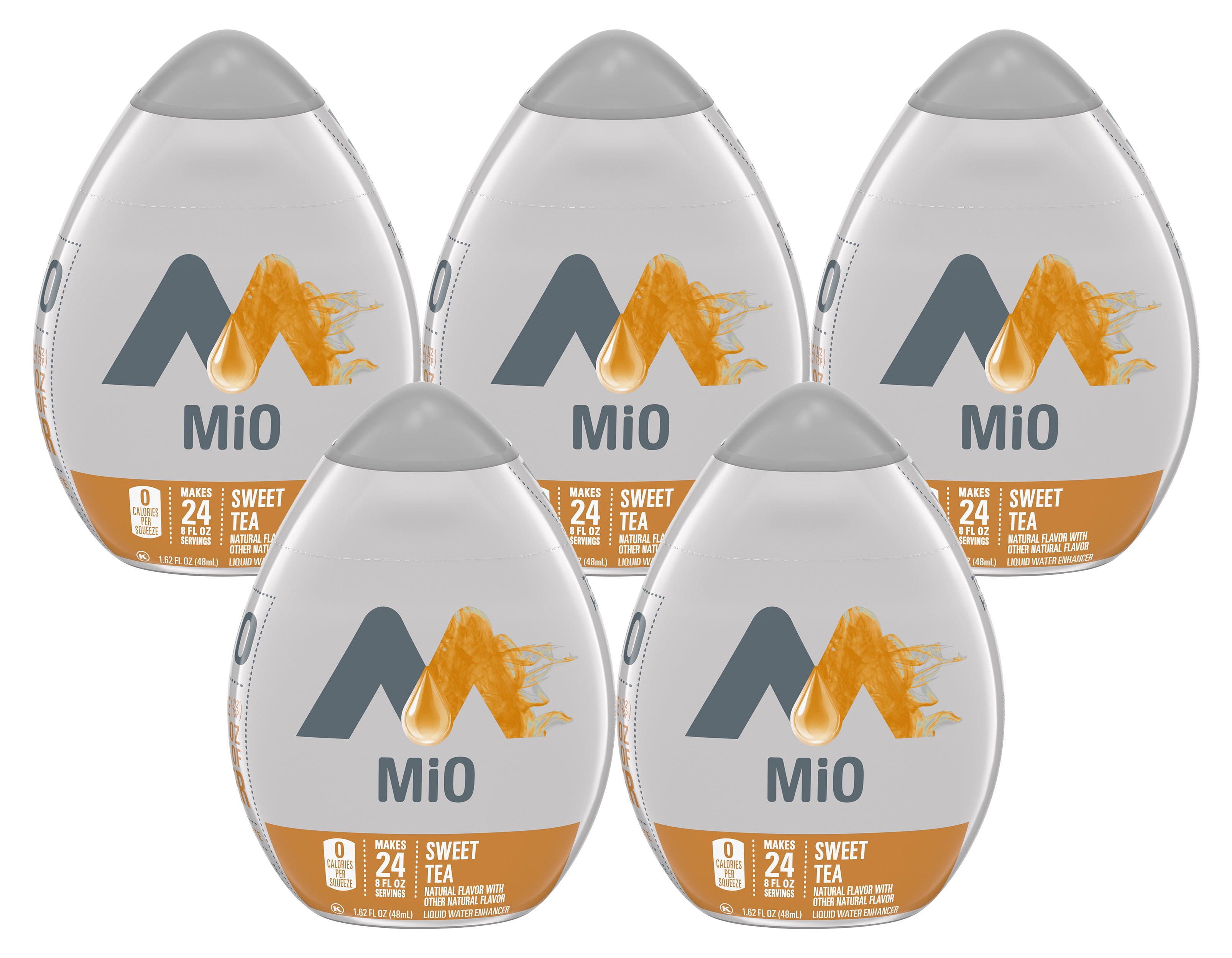 MiO Sweet Tea Liquid Water Enhancer , Caffeine Free, 1.62 fl oz Bottle (Pack-5)