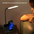 thumbnail image 6 of HIBIBUD LED Eye Protection Desk Lamp With 10 W Wireless Charger With Pen Storage Multifunctional Three-in-one,With Indicator,Black, 6 of 7