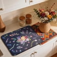 thumbnail image 6 of Dish Drying Mat Drainer Pads - Extra Large Microfiber Drying Mats for Dishes Kitchen Counter Super Absorbent Pads for Draining Racks (Black,16"x18" ), 6 of 6