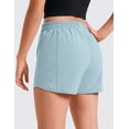 thumbnail image 3 of CRZ YOGA Girls Feathery-Fit Soft Athletic Shorts with Zipper Pocket Tennis Soccer Running Casual Liner Kids Teen, 3 of 6