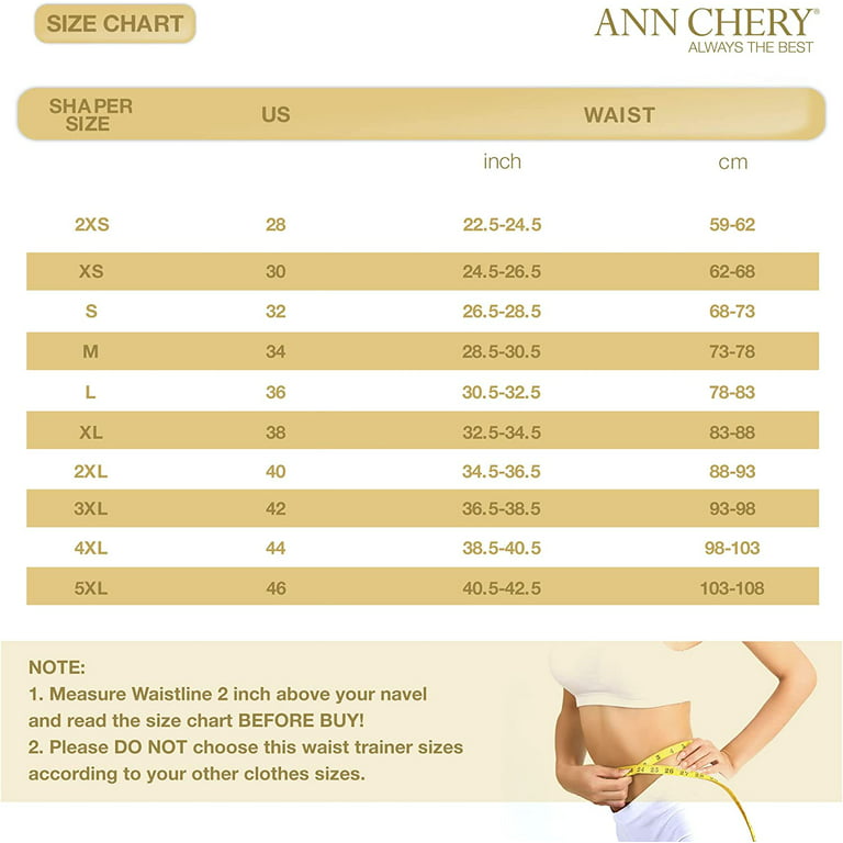 ANN CHERY Corset Waist Trainer for Women s Weight Loss - Colombian Waist  Cincher - 3 Hook Latex Body Shaper - Edition 2021 5X-Large Black 