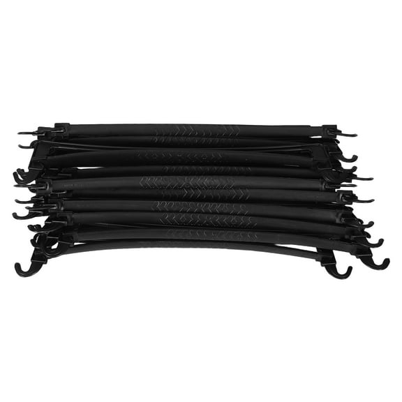 Homoyoyo Black Plastic Closet Rod Connectors 20 Pieces Hanger Support Accessories