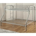 thumbnail image 2 of Furniture of America Wade Transitional Metal Bunk Bed, Twin/Full, Silver, 2 of 9