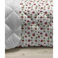 thumbnail image 3 of Ladybugs Down Alternative Comforter, Bugs and Flower Pattern Flora and Fauna Design Diagonal Lilacs and Beetle Ornament, Microfiber Quilt for All Season, 5 Sizes, Multicolor, by Ambesonne, 3 of 3