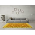 thumbnail image 3 of Ahgly Company Indoor Rectangle Oriental Yellow Modern Area Rugs, 5' x 8', 3 of 4