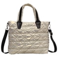 thumbnail image 1 of Bolso informal para mujer de nailon de gran capacidad para viajes, trabajo, compras (blanco), 1 of 9