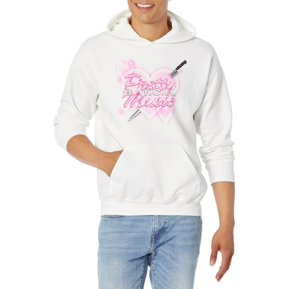 Saweetie Unisex-Adult Standard Pretty Music Hoodie, White, Medium