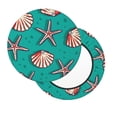 thumbnail image 2 of Haiem Starfish and Shell Cushion Round Bar Chair Seat Cover Bar Chair Cushion Covers Elastic Washable Bar Chair Cover,Protects from Scratches and Stains-12 inch, 2 of 7