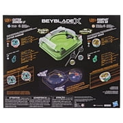 Beyblade X Sneak Attack Battle Set with Beystadium, 2 Tops, 2 Launchers, Yellow and Green, Ages 8 and up