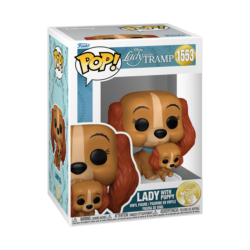 Funko Pop! Disney: Lady and the Tramp - Lady with Puppy Vinyl Figure