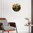 thumbnail image 2 of 12 Inch Wall Clock Battery Operated Silent Clock Decorative for Office, Kitchen, Outdoor, Living Room，Cute Pig Fence Sunflower Simple, 2 of 4