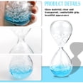 thumbnail image 4 of FERCAISH Bubble Liquid Glass Hourglass Timer, Creative Time Management Hourglass Table Decoration Glass Construction(Blue), 4 of 7
