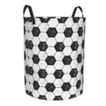 thumbnail image 2 of Balery Soccer Round Laundry Basket with Handles Waterproof Freestanding Laundry Hamper for Clothes Toys in the Dorm and Family-Small, 2 of 8