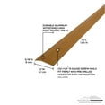 thumbnail image 3 of M-D Building Products 43383 2 In. X 72 In. Antique Brass Aluminum Carpet Trim w/ Screw Nails, 3 of 8
