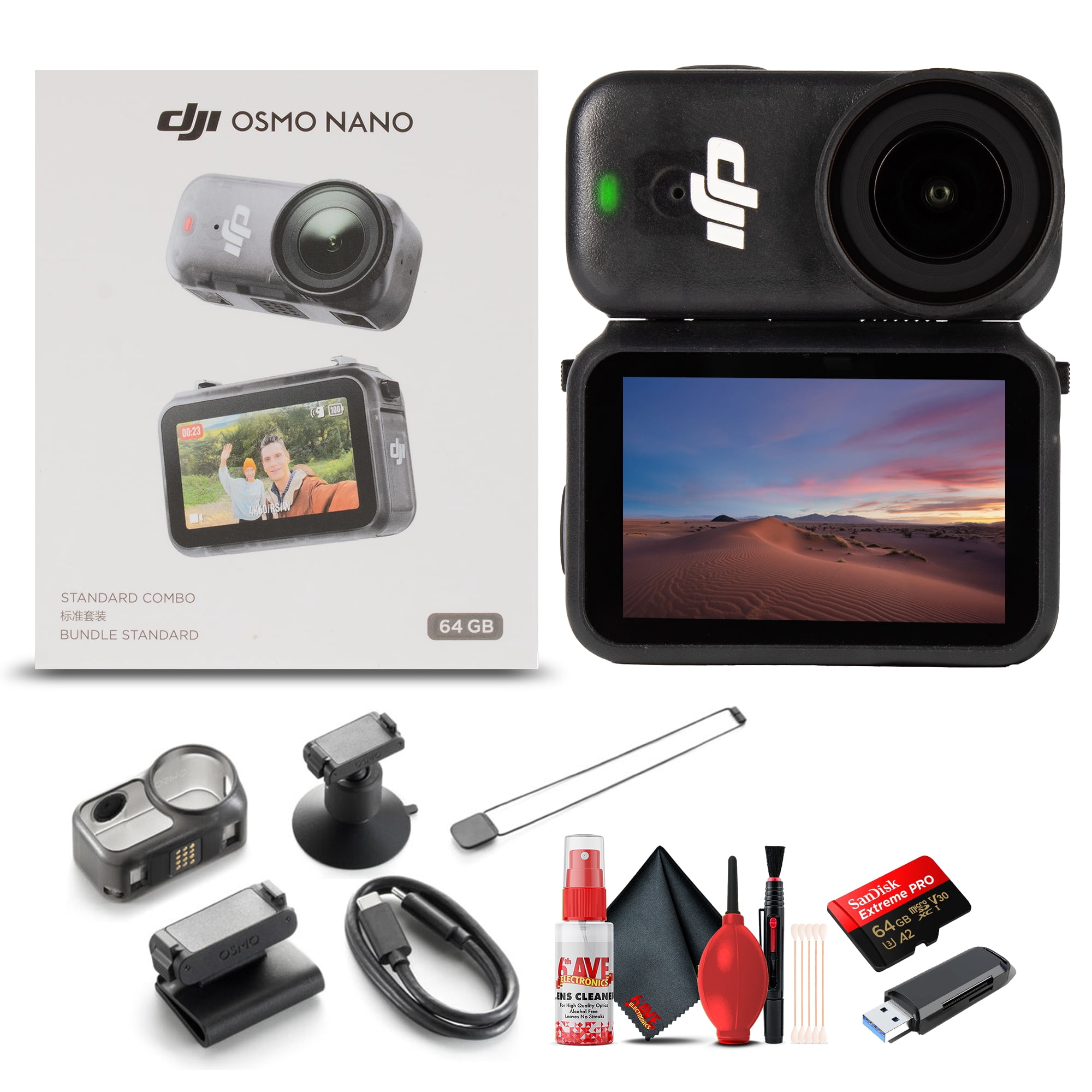 DJI Osmo Action 6 Essential Bundle | 4K Waterproof Action Camera