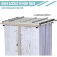 thumbnail image 6 of Adir Mobile Blueprint Storage Rack - Adjustable and Portable Vertical Blueprint Holder, 6 of 8