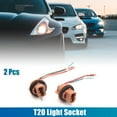 thumbnail image 2 of Unique Bargains 2Pcs T20 3-wires Harness Socket Car Brake Turn Signal Light Extension Connector, 2 of 4