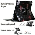 thumbnail image 5 of JYtrend Case for iPad Air 11-inch (M2 2024 6th Gen), iPad Air 5 /Air 4 10.9 Inch, Rotating Stand Smart Magnetic for iPad Air 6 5th 4th Generation A2588 A2589 A2316 A2324 A2072 A2325  (Black Flower), 5 of 5