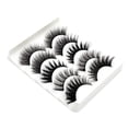 thumbnail image 2 of Suave y Cómodo 5 pares de pestañas postizas de Pelo de visón 3D perfecl negro 22 3D-22, 2 of 6
