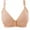 Khaki, variant on YUGYXL Plus Size Print Bras for Women Adjustable Bra No Rims Front Closure Daily Bras Back Smoothing Underwear Beige 38