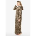 thumbnail image 3 of Dreams & Co. Plus Size Long Hooded Fleece Sweatshirt Robe, 3 of 5