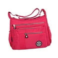 thumbnail image 1 of Bolso de hombro para mujer, bandolera de moda, cartera para mujer, múltiples bolsillos Rosa roja, 1 of 9