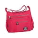 thumbnail image 1 of Bolso de hombro para mujer, moderno, tipo bandolera, con cremallera y correa ajustable Rosa roja, 1 of 9