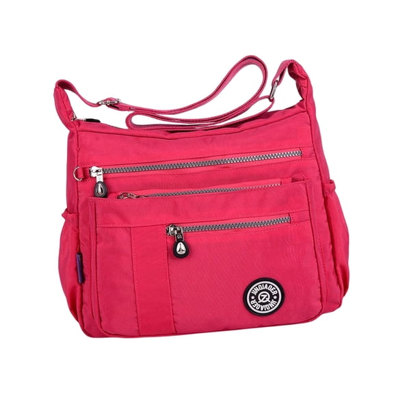 Yunhgft Shoulder Bag for Women Crossbody Purse Ladies Handbag Zipper Adjustable Shoulder Rose Red
